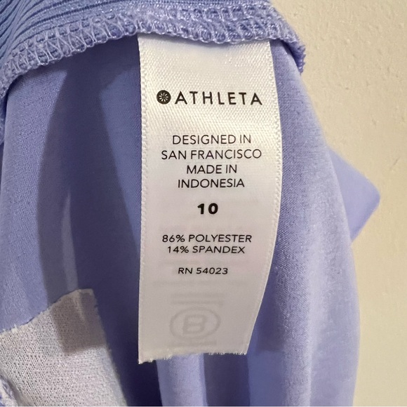 Athleta Blue Brooklyn Ankle Pants Size 10 Lavender Purple Active Sporty - Picture 8 of 9